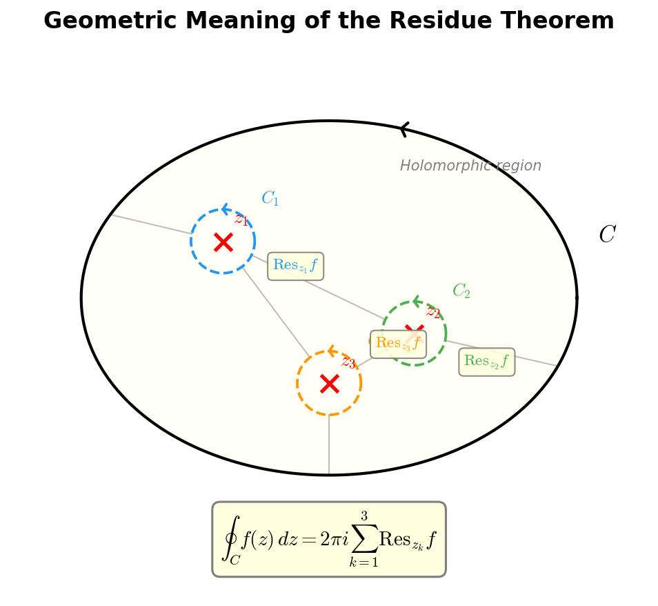 Geometric meaning of the residue theorem