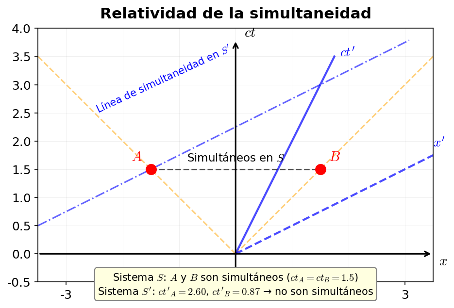 Relatividad de la simultaneidad