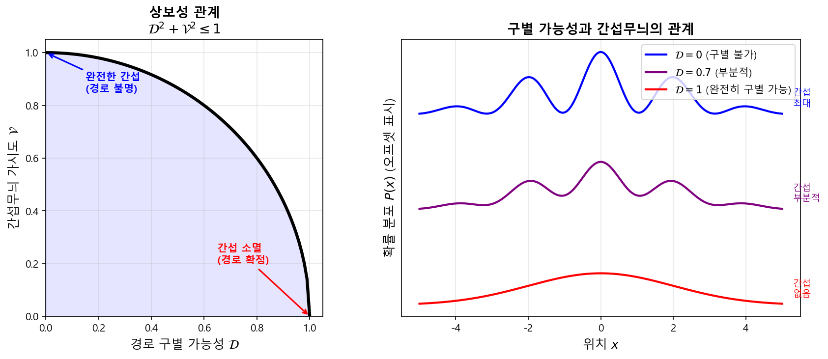 구별가능성과 간섭무늬의 가시도